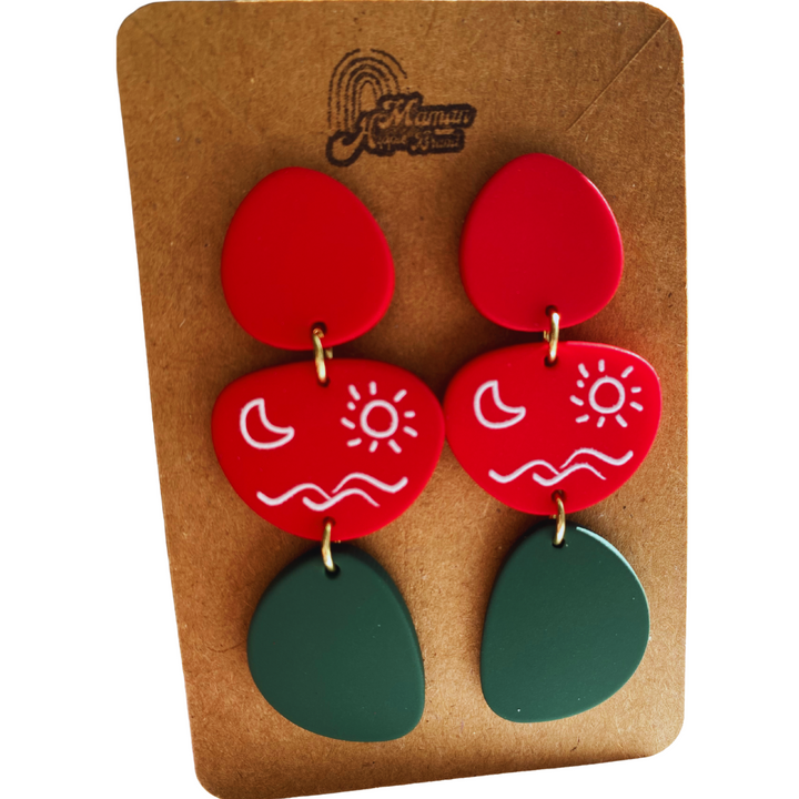 BOUCLES D'OREILLES POLYMÈRE - BEACHY