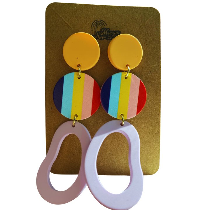 Pride + BOUCLES D'OREILLES ARGILE POLYMÈRE