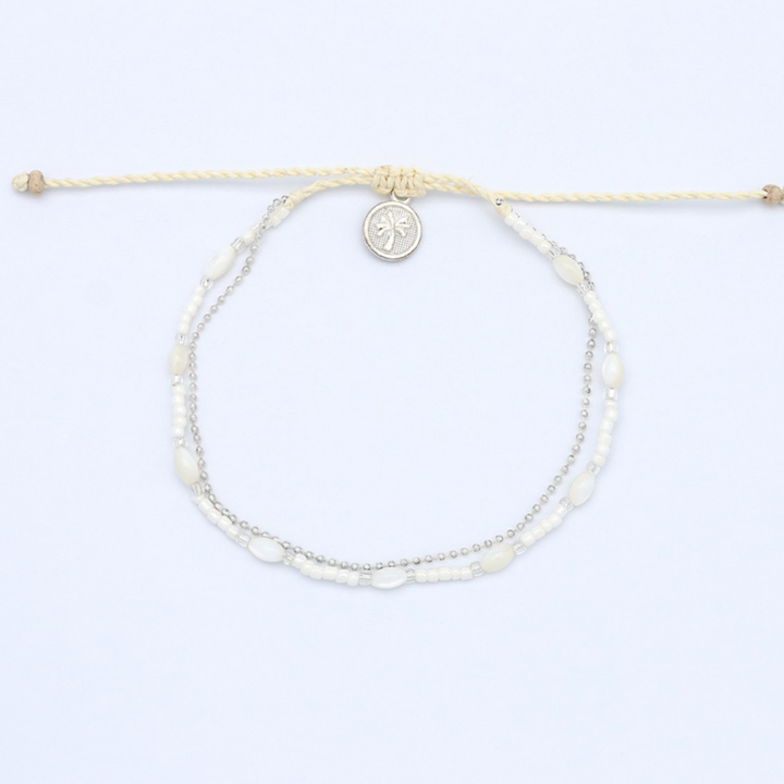 LEMBUT BLANC BRACELET PERLES