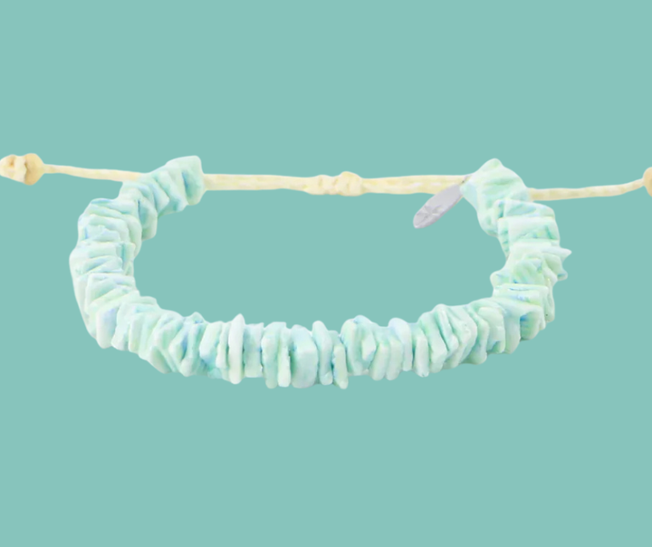 Le Gili Bracelet en coquillage - Bleu turquoise