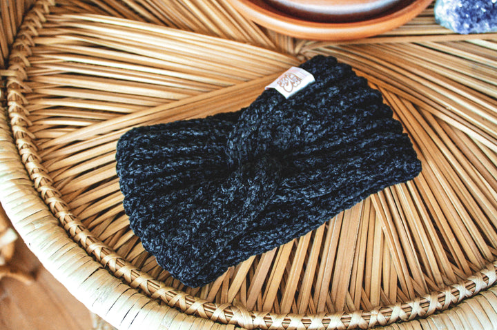 LES DOUX BANDEAU D'HIVER - NOIR