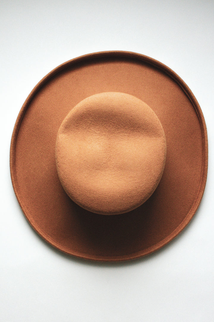 Chapeau Beige bordure recourbée - Andy