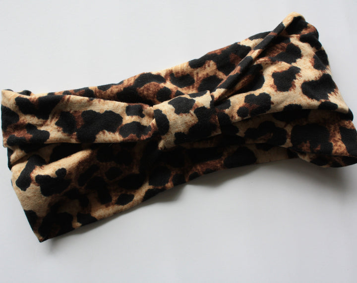 YOGA BOHO ACTIVE HEADBAND LEPPARD PRINT Def Leppard