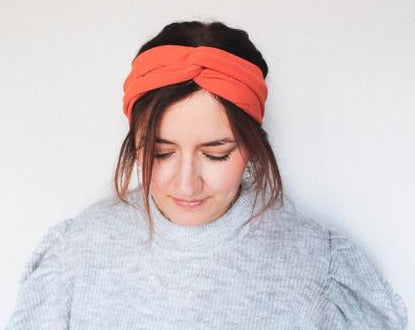 METAL ROD HEADBAND - ORANGE