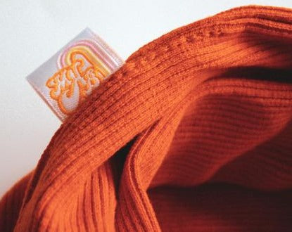 METAL ROD HEADBAND - ORANGE