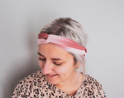 VELVET HEADBAND - Pink